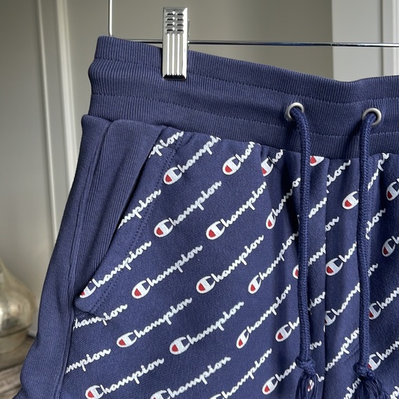 Champion Blue Reverse Weave Shorts - Picture 2 of 3